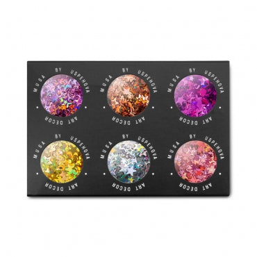 Art Decor Musa, Polveri, strass e glitter di ogni dimensione e colore. Si applicano facilmente, tanti effetti come zucchero, sirena e aurora.