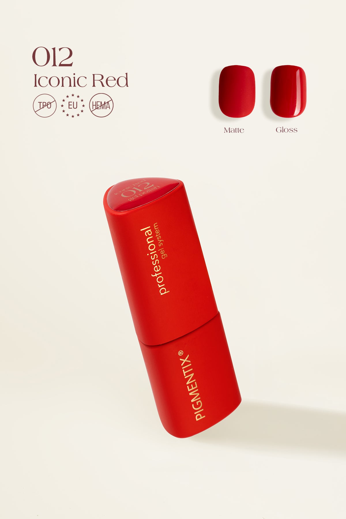 Pigmentix® gel polish -Iconic red 012