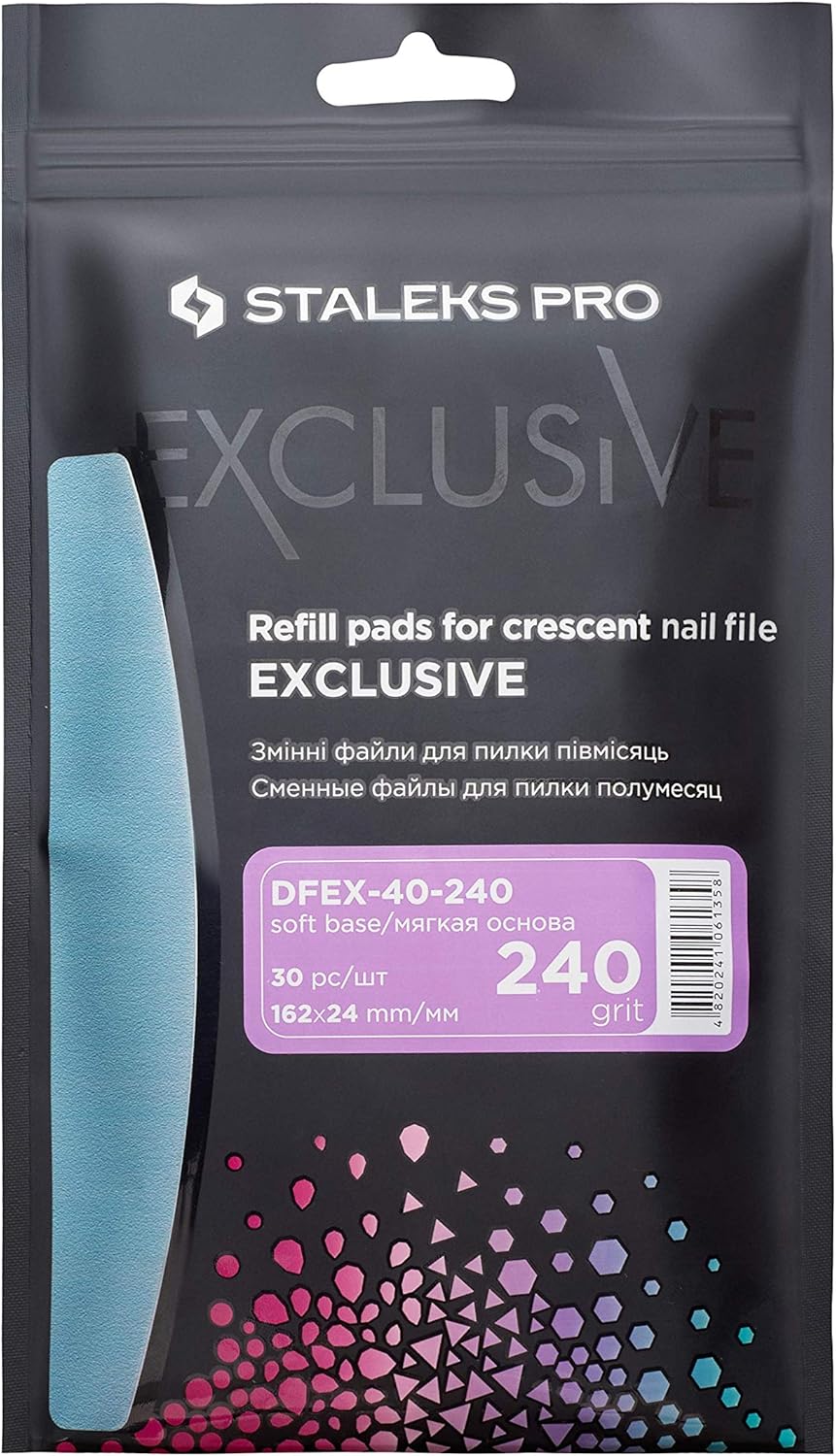 Ricambi per lima base mezzaluna EXCLUSIVE 40 - Grana 240 (30 pezzi)