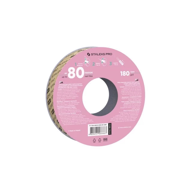 Ricarica di lima papmAm BIANCO in rotolo EXPERT (SENZA custodia) STALEKES PRO - Grana 180 (7 metri)