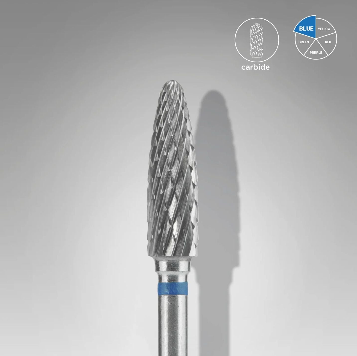 STALEKS EXPERT Punta cono in metallo duro a mais blu, diametro 5/4 mm