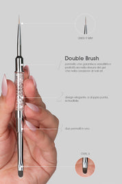 Pennello Double Brush Oval #6 - Liner 9mm