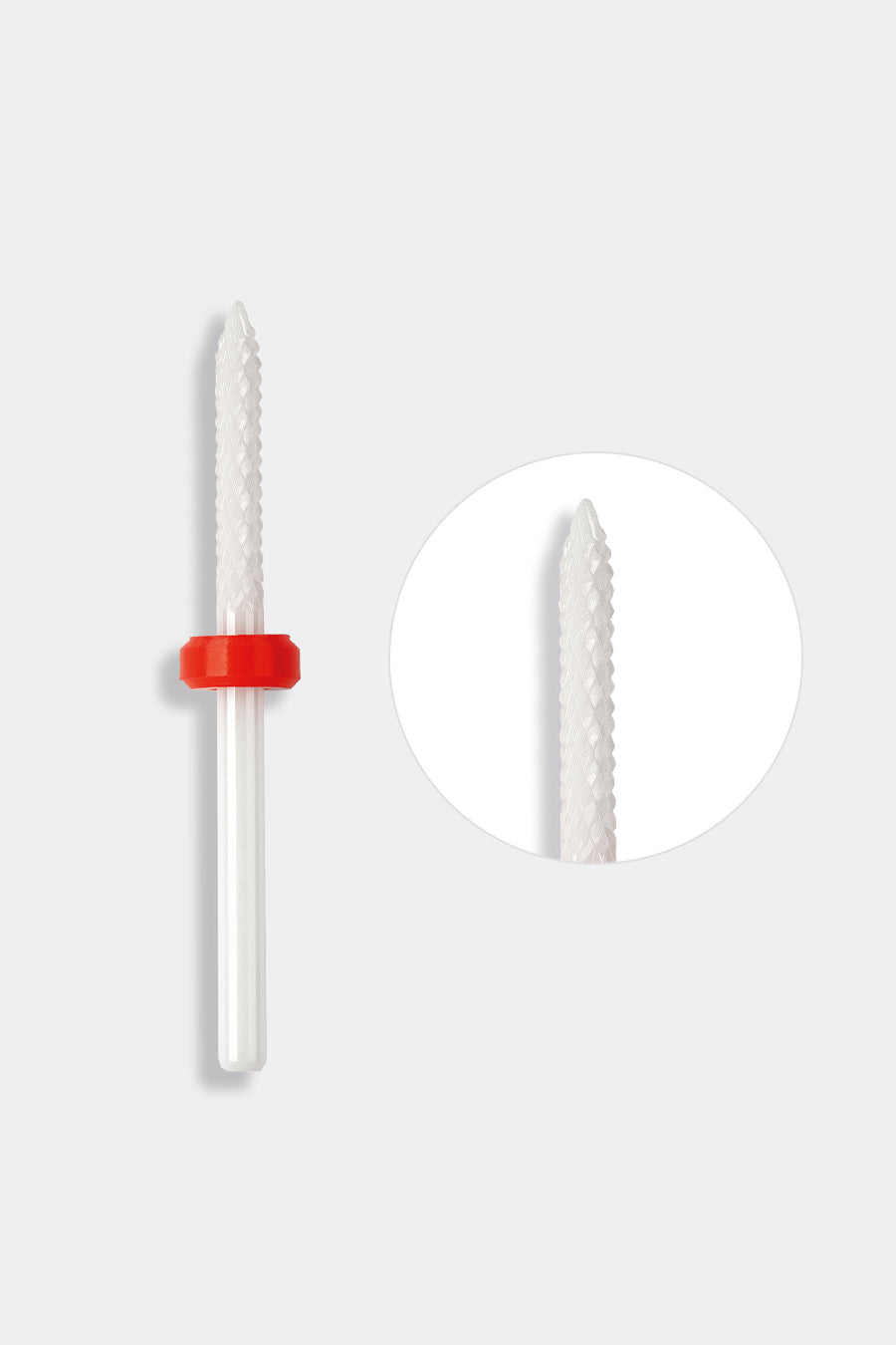 Punta in Ceramica ad Ago Anello Rosso