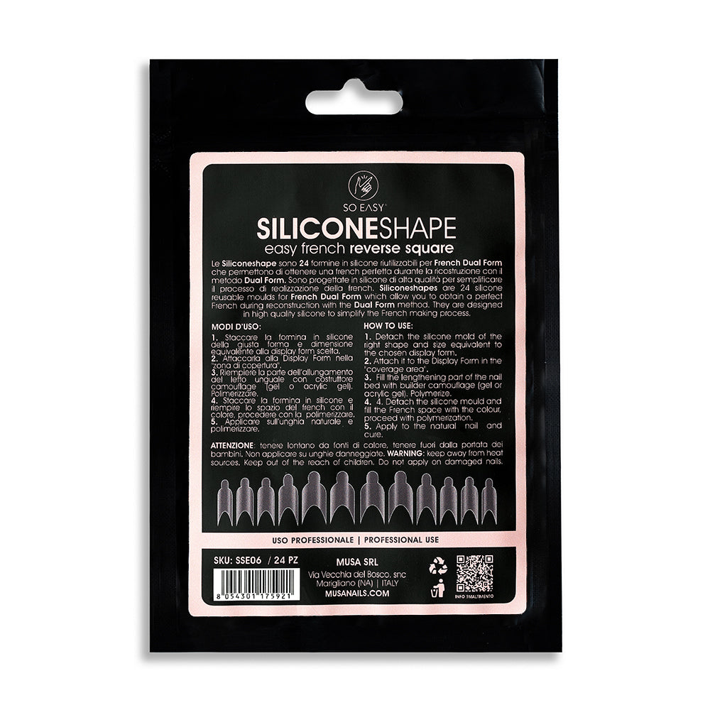 Silicone Shape Sasy French Reverse Square