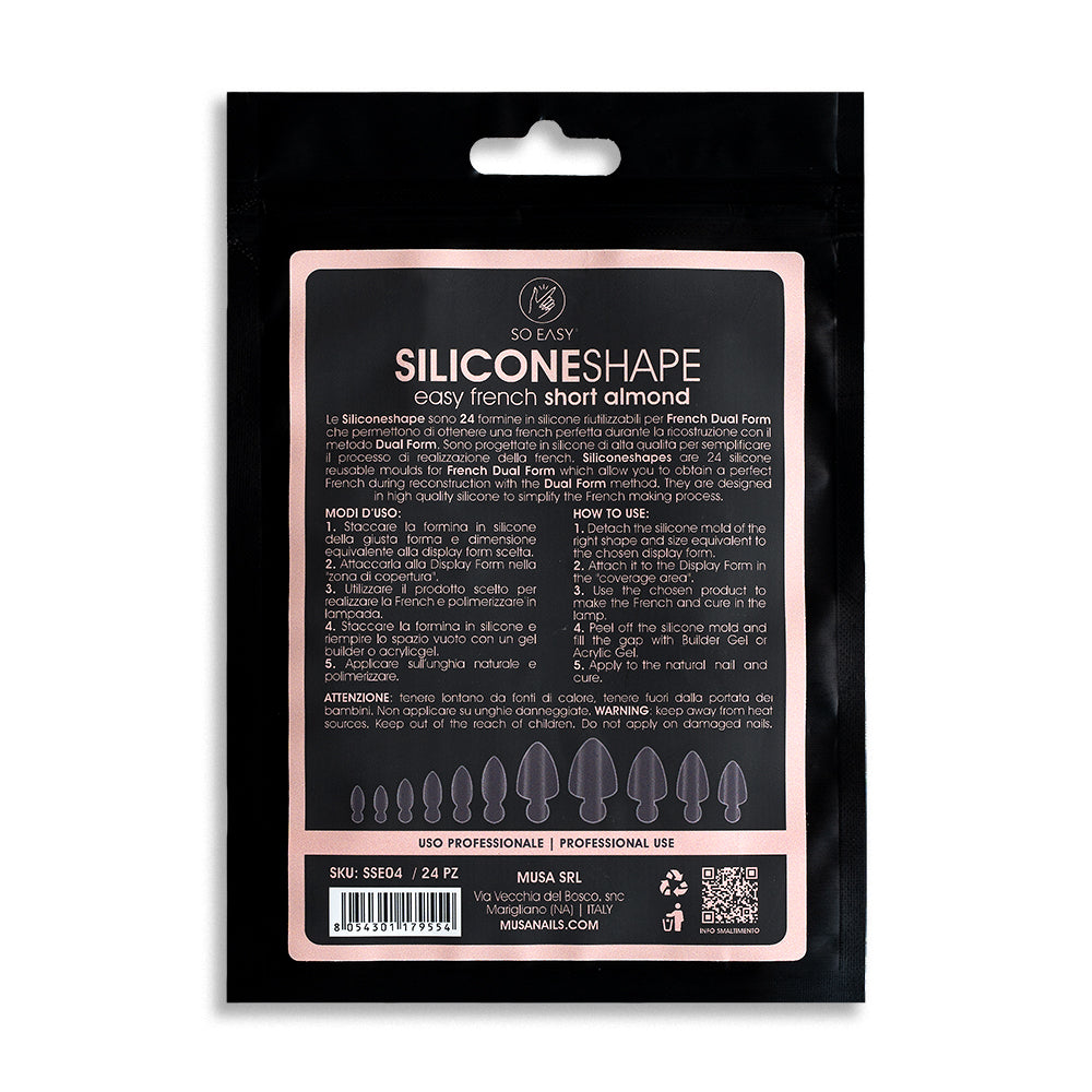 Silicone Shape easy french short almond