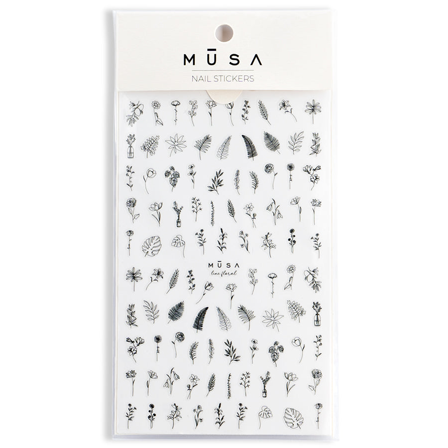 Nail Stickers - Line Floral
