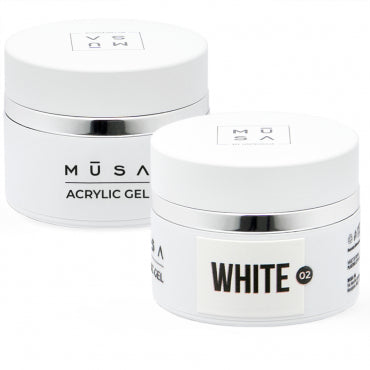 Acrylic Gel Gel White 02 50ml | Musa Nails