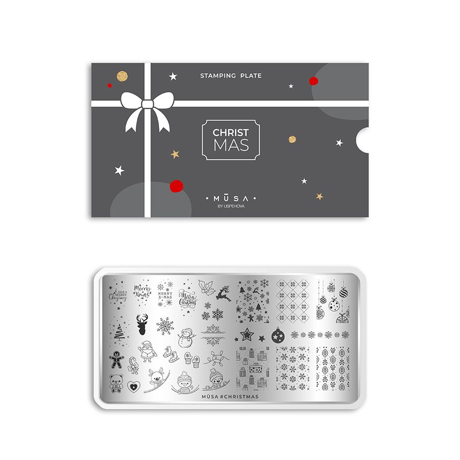 Plate Christmas - Valentina Strabello - MUSA Nails - Prodotti e Formazione professionale